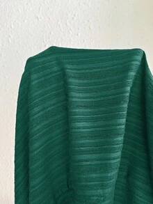 SHEIN CURVE+ 大码宽松休闲女式春夏连衣裙，带口袋，适合夏季穿着，可作沙滩装、沙滩裙、海滩度假装、海滩必备单品、毕业典礼装、下午茶会装、夏季乡村风、海滩度假装、沙滩装、沙滩服饰。 - 墨綠色 - 查看 6