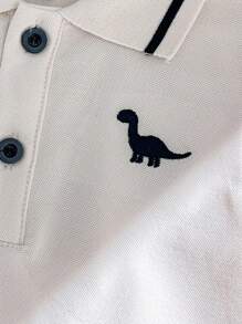 Souflis Souflis 男婴幼儿新生儿休闲日常外出绅士风 Polo 衫 + 短裤套装，军绿色