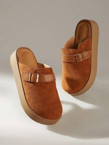 Solecia Einfache, lässige Alltagsschuhe für Frauen mit dicker Sohle - Braun - Übersicht 6