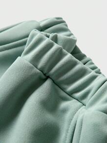 JNSQ 2pcs Young Girl Casual Outfit Set, Loose Fit Crew Neck Long Sleeve Sweatshirt With Funny Letter Print On Back And Matching Loose Sweatpants, Comfortable Fashion Sportswear Set For Autumn/Winter, Suitable For Daily Wear, Outdoor Activities, Vacation, Streetwear, Party And Leisure Fall