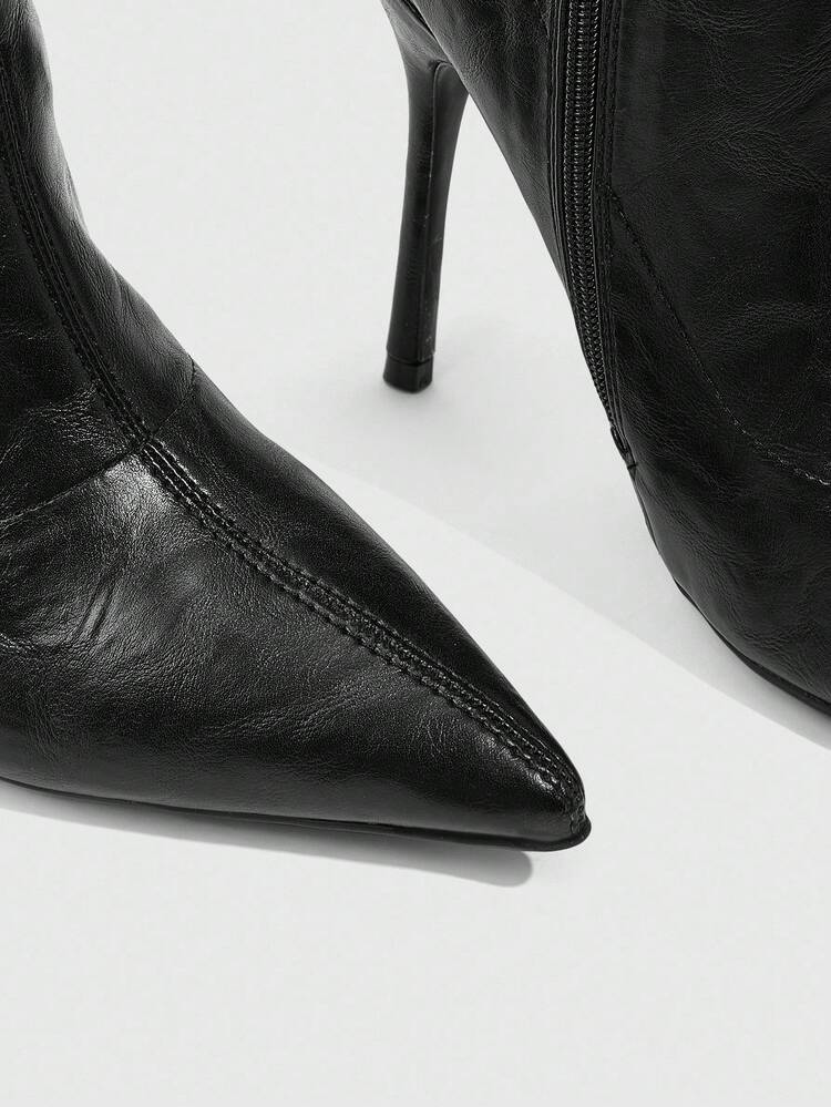 CUCCOO SZL Women's Fashion Pointed Toe Stiletto Ankle Boots, Suitable For Commuting, Dating, Party, Vacation For Christmas Spring Shoes