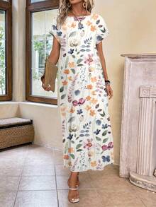 EMERY ROSE 女式休闲简约百搭碎花连衣裙，春夏