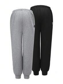 Modmama Pregnant Women's Fleece Applique Adjustable Waist & Cuff Sweatpants Adjustable Waist Sweatpants Winter Sweatpants Warm Sweatpants Thermal Lined Sweatpants Autumn/Winter - Multicolor - View 7