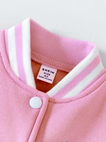 Girls Toddler Cute Unicorn Baseball Jacket, Autumn/Winter Fall