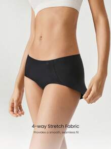 GLOWMODE 2条装轻盈透气吸汗中腰全包覆无缝隐形内裤，适合日常运动