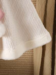 Young Girl Faux Fur Collar Bow Decor Hooded Warm Fashion Jacket Girls Winter Cape Kids Cape With Bow Faux Fur Cape Toddler Girl Winter Clothes Fall