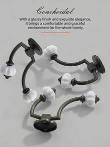 Cirelle Móc treo tường đơn bằng hợp kim kẽm, kiểu dáng cổ điển, chống gỉ, chịu lực cao, màu đồng cổ, thích hợp trang trí nhà cửa, dự án DIY, phụ kiện kim loại cổ điển, đồ trang trí treo tường mộc mạc. - Đồng - Xem 7