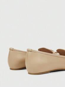 Sleekvia Women's Casual Fashion Versatile Simple Flat Shoes - Apricot - View 8