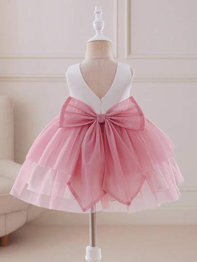 Glamorique Kids 新款女婴派对连衣裙，适合派对、日常外出、春秋冬、正式礼服