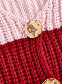 Skyraze Women's Casual Colorblock Striped Sleeveless Cardigan,Casual Versatile Sleeveless Knit Sweater Vest Going Out Tops Women,Tops For School - Multicolor - View 5