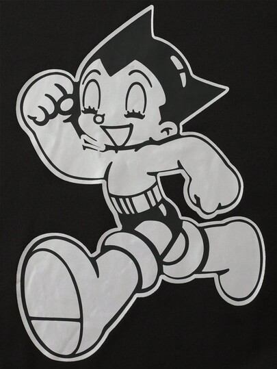 Astro Boy X ROMWE Men's Cartoon Figure Graphic Long Sleeve Hoodie