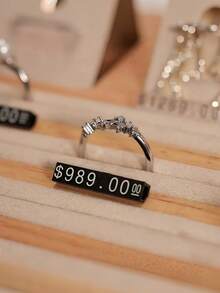 10Sets Mini Adjustable Price Tag Sets, Price Three-Dimensional Number Signs, Snap Design, Easy To Install, Can Be Used For Jewelry, Watches And Daily Office Display Price Signs, Suitable For Display Stands, Small Counters, Jewelry Retail Stores, Automatic Vending Machines, Store Decorations - Multicolor - View 2