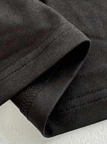 NU&NOW Váy đơn giản thường ngày cỡ lớn, mặc hàng ngày - màu đen - Xem 6