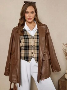 Zelara Blusa elegante de manga longa com decote em V, estilo antigo de dinheiro, para mulheres, com estampa de leopardo e decoração de lantejoulas, para o Dia das Bruxas, Plus Size, para mulheres, no outono e inverno - Multicolorido - Visão 6