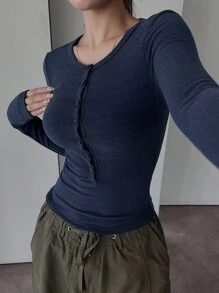 DAZY Women's Thermal Lined Long Sleeve Half-Zip Turtleneck T-Shirt,Fall Women Clothes