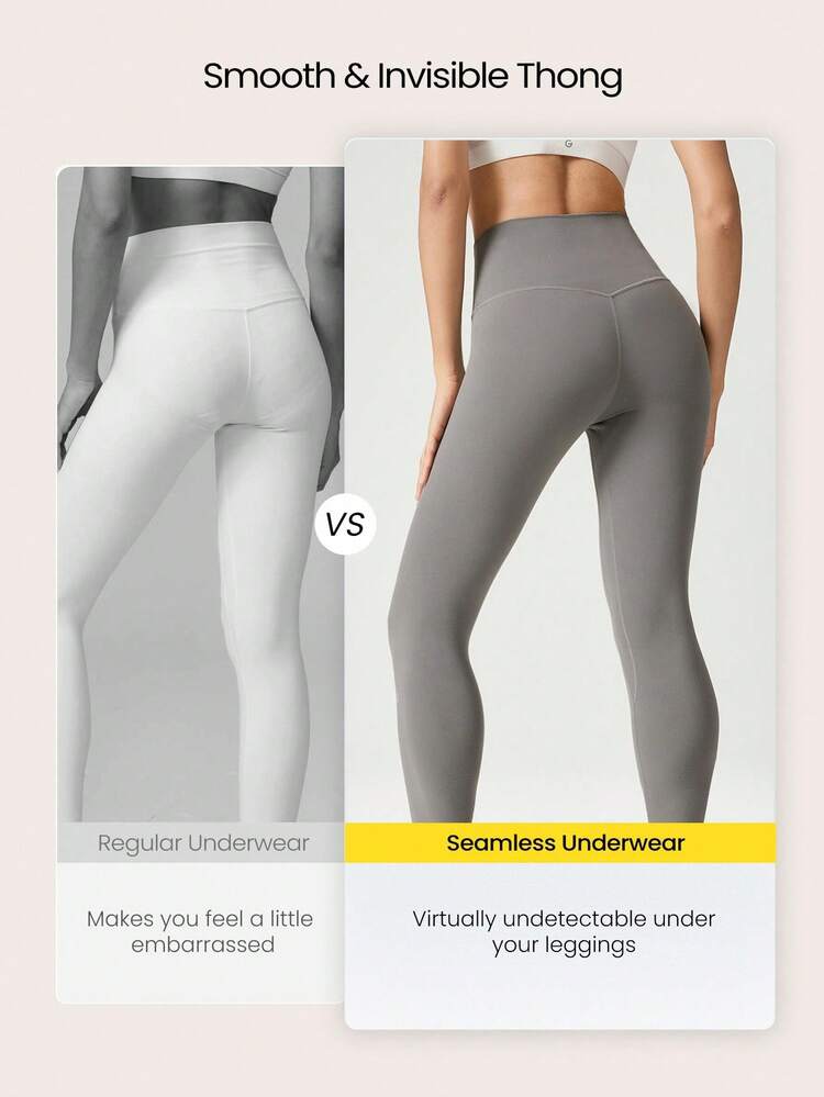 2 paquetes de ropa interior sin costuras de cintura media, transpirable y que absorbe la humedad, de cobertura total y sin marcas, para uso diario y entrenamiento