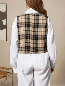 Zelara Blusa elegante de manga longa com decote em V, estilo antigo de dinheiro, para mulheres, com estampa de leopardo e decoração de lantejoulas, para o Dia das Bruxas, Plus Size, para mulheres, no outono e inverno - Multicolorido - Visão 2