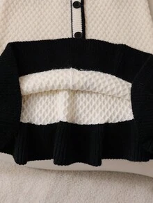 Tween Girl 手工蝴蝶结短款开衫和荷叶边针织裙套装