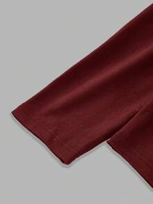 SHEIN SXY 大码女式休闲纯色高腰紧身裤 - 彩色 - 查看 5