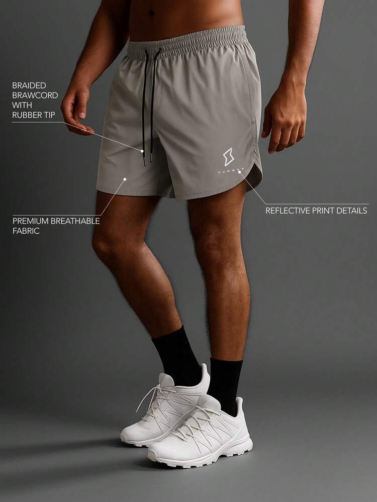 Short de sport essentiel avec ourlet incurvé