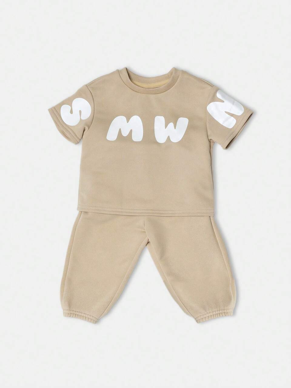 Felpa con logo SMWN e pantaloni jogger coordinati