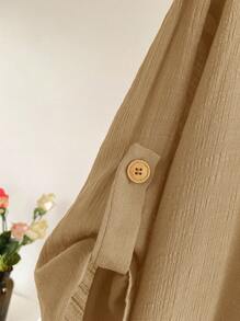 EMERY ROSE Women Coat Winter Fall Top Fall Women Fall Office Wear Going Out Fall For Women Halloween Fall Women Office For Women Fall For Women Fall Tops Brunch For Women Airport For Women Winter For Women Country Women Poncho - Coffee Brown - View 4