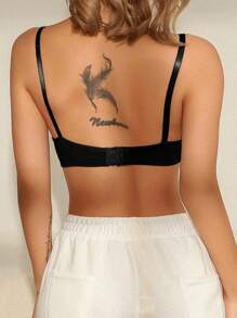 Women Casual Comfy Plain Ruched Bust Fabric Bralettes 3 Packs Non Padded Medium Stretch Bras - Multicolor - View 6