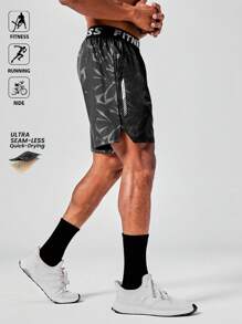 Acti Log Men's Black Breathable Sports Shorts With Pockets,7 Inch Workout Athletic Shorts For Active Fitness Training,Running,Ride And Casual Wear - Black - View 5