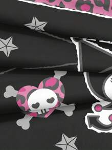 HELLO KITTY AND FRIENDS | SHEIN 卡通豹纹拼布床上用品套件 - 彩色 - 查看 5