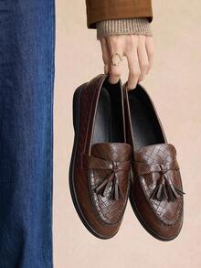 Rosivie 女士休闲一脚蹬平底运动鞋 - 巧克力棕 - 查看 2