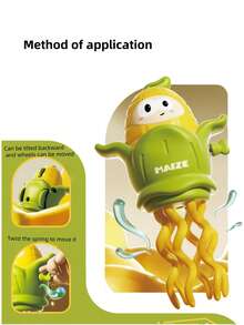 Zazumi 发条跳舞玉米玩具 - 有趣的机械爬行和移动动物玩具，成人新奇恶搞礼物，爆款解压玩具，桌面减压小玩意 - 彩色 - 查看 5