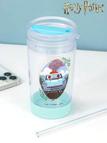 HARRY POTTER X SHEIN 1PC Straw Cup, Reusable Drinking Iced Coffee Cup, Wagon Cup, Adult And Children's Gifts - Multicolor - View 5