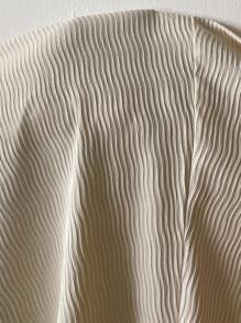 SHEIN LUNE 大码连衣裙 女士教堂礼服 婚礼宾客礼服 大码婚礼宾客礼服 约会晚礼服 女士教师服装 女士秋季连衣裙 秋季服装 大码编织纹理提花面料，三维垂直条纹面料，高重量，大灯笼袖效果，齐腰连衣裙 优雅的日常派对活动假日优雅服装，办公室警笛风格服装 长裙 老钱风格女士婚礼宾客礼服 女士夜间外出礼服 女士返校节礼服 女士秋季服装 女士派对礼服 节日礼服 - 杏色 - 查看 5