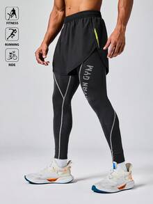 Manfinity Sport Polished Men's Quick-Dry Seamless Minimalist Casual Sports Shorts Glowmode Workout