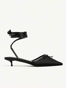CUCCOO CHICEST Women's Fashionable Black Kitten Heel Pumps - Black - View 8