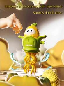 Zazumi 发条跳舞玉米玩具 - 有趣的机械爬行和移动动物玩具，成人新奇恶搞礼物，爆款解压玩具，桌面减压小玩意 - 彩色 - 查看 1