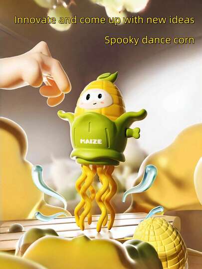 Zazumi Uppdragbar dansande majsleksak - Roliga mekaniska krypande och rörliga djurleksaker, Nya skämtgåvor för vuxna, Virala fidgetleksaker, Stresslindrande skrivbordsprylar