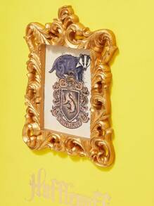 HARRY POTTER X SHEIN Book Shaped Foil Print Box Shoulder Bag - Yellow - View 6