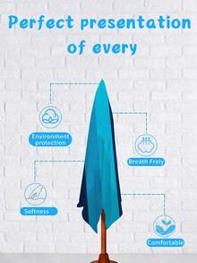 SHEIN 1 件超大蓝白条纹沙滩巾，超柔软轻盈的超细纤维，速干，非常适合海滩、泳池、热水浴缸 | 旅行套装，泳池必备品 | 条纹图案 | 抗起球面料，沙滩巾 - 彩色 - 查看 7