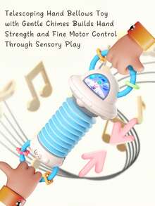 Zazumi Accordion Toy For Kids Educational Musical Instrument Sensory Learning Toy With Bumpy Texture Improves Grip Strength Enhances Focus Music Education For Toddlers Baby Early Development Interactive Play Parent-Child Bonding Gift - Multicolor - View 5