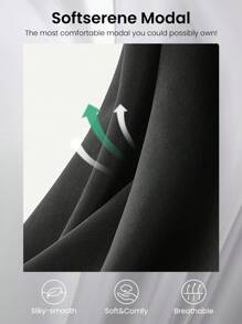 GLOWMODE 1件模態落肩運動衫,設有拇指孔 - 黑色 - 查看 3