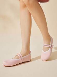 CUCCOO BASICS Giày bệt Mary Jane vải thoáng khí thoải mái CUCCOO Sweet - Hồng - Xem 6