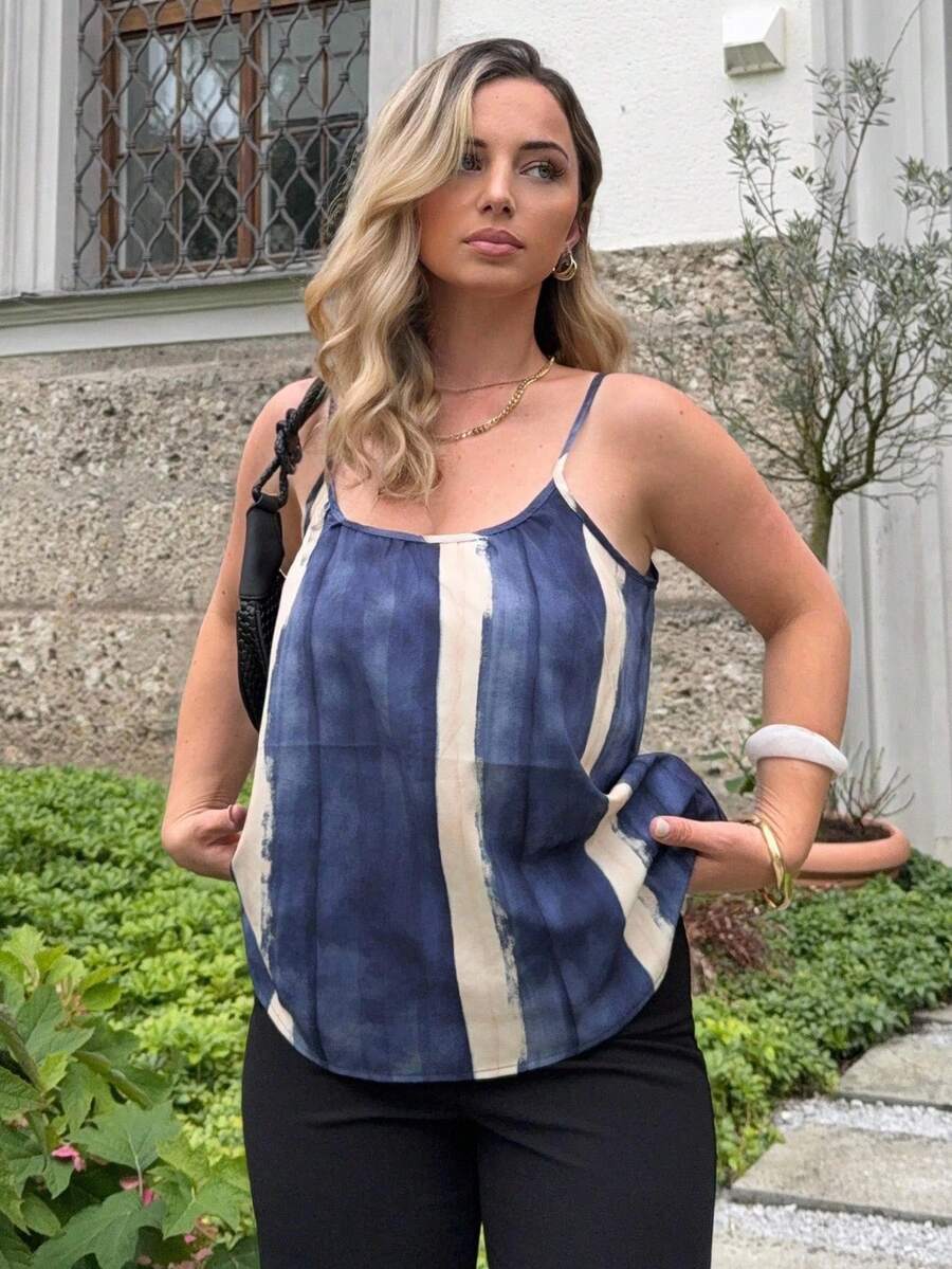 Jeta Ari Tie Dye Cami Top - Multicolor - View 1