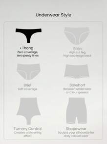 GLOWMODE 2条装轻薄透气吸汗低腰无痕隐形丁字裤日常运动内裤