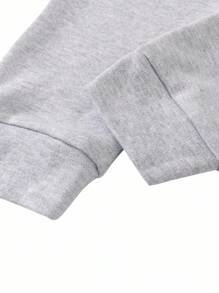 SHEIN Vintaside Kids Baby Boy 3pcs Solid Bow Front Joggers - Multicolor - View 3