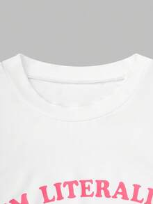 SHEIN 4 件套青少年女孩休闲卡通樱桃和蝴蝶结印花服装，适合日常居家或户外穿着，甜美风格秋冬服装 - 彩色 - 查看 8