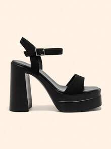 CUCCOO BASICS Cuccoo 女士时尚优雅防水厚底高跟凉鞋，夏季