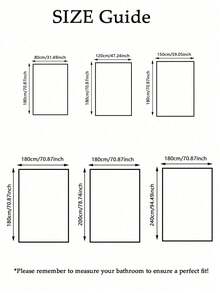 纯色防水浴帘 - 复古浴室装饰，秋季美学，波西米亚风格，可爱的返校必备品，大学宿舍配件，涤纶内衬，防潮，易清洁