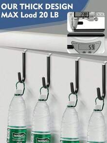 Over The Door Hooks, Door Hanger Hooks With Rubber To Prevent Scratches – Heavy Duty Organizer Hooks For Living Room, Bathroom, Bedroom, Kitchen – Hanging Clothes, Towels, Hats, Coats, Bags