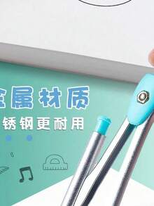 7/20pcs Math Drawing Tool Set In Compass And Ruler Style With Eraser For Student Exam And Homework, Suitable For Elementary Students Back To School